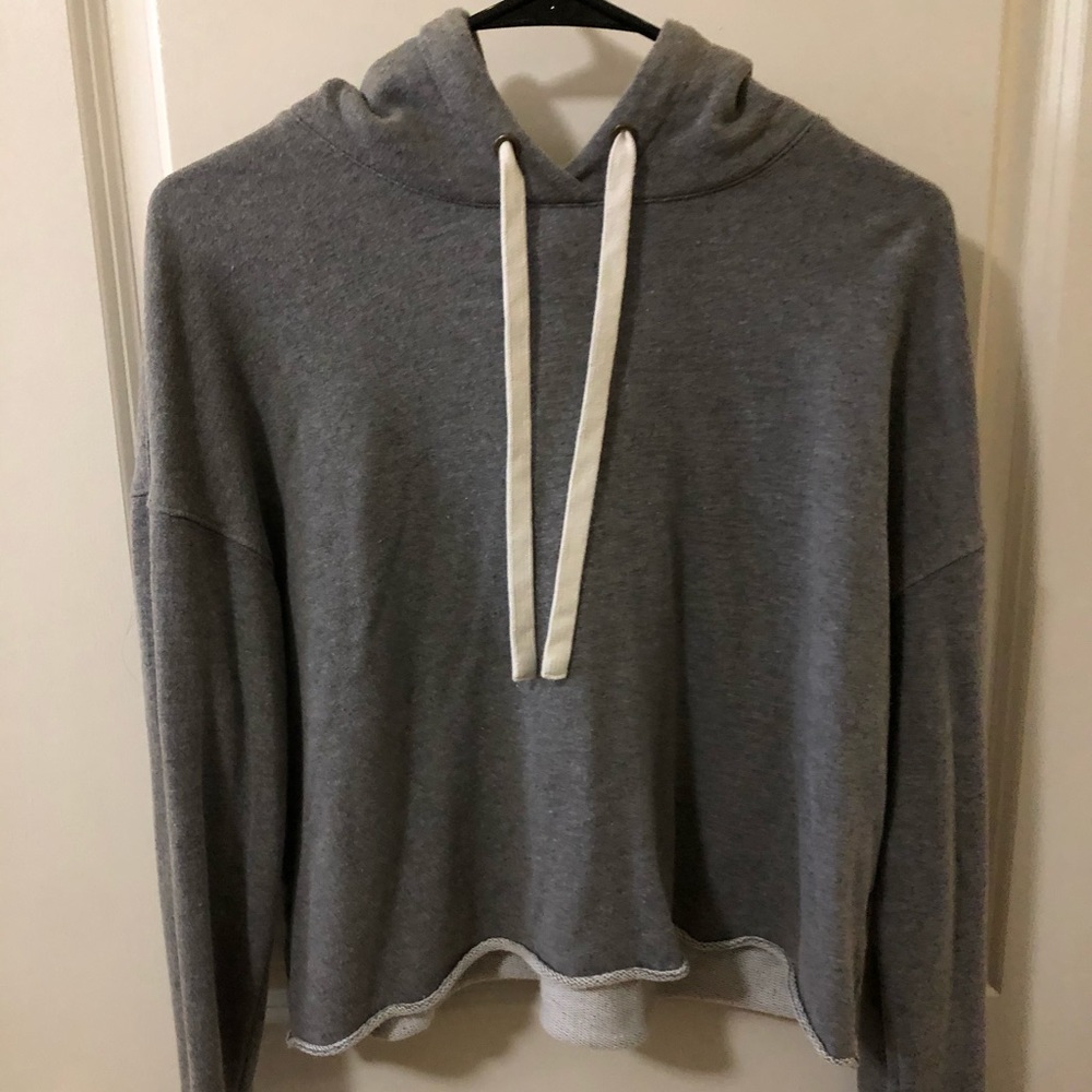 Cropped Grey Hoodie